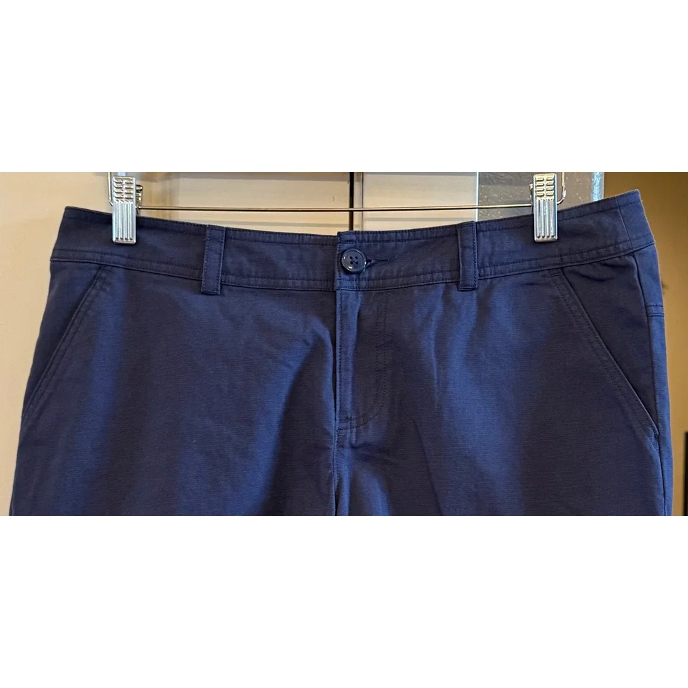 Columbia Women's Casual Navy Blue Hiking Cotton Shorts Size 10 Outdoor Gorpcore